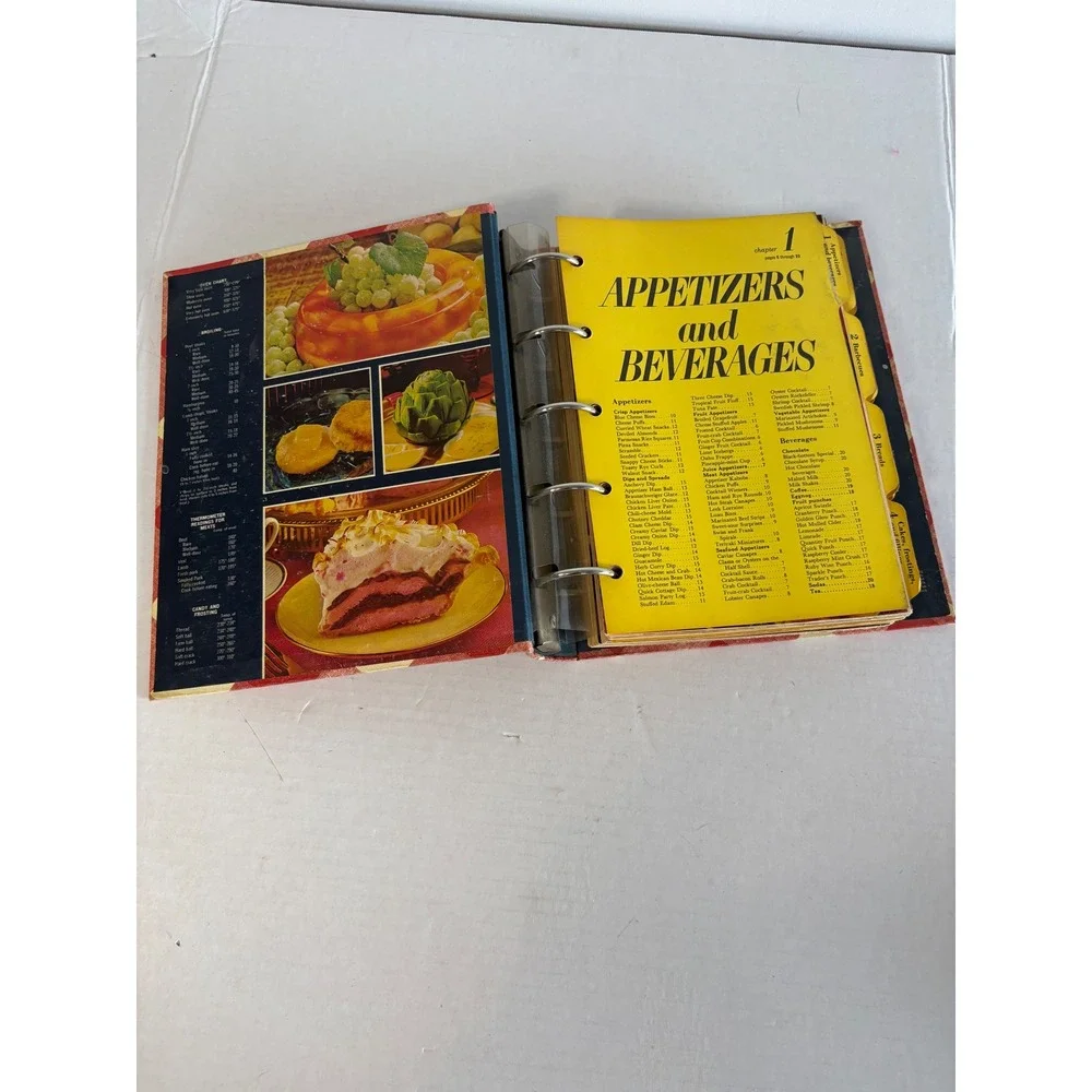 Better Homes and Gardens New Cook Book Red Gingham Binder Vtg Style 1960s 5-Ring